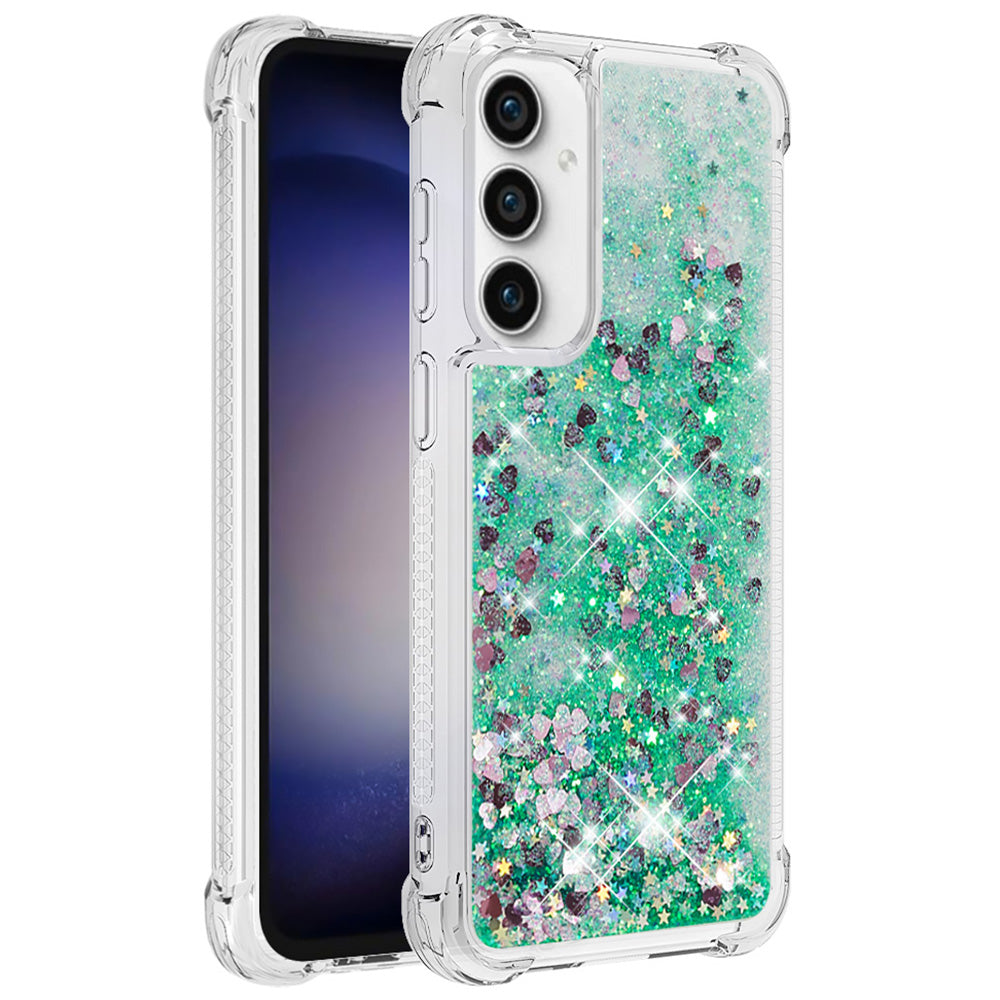 YB Quicksand Series-1 For Samsung Galaxy S23 FE Sparkle Liquid Phone Case Soft TPU Shockproof Protective Cover YB Quicksand Series-1 For Samsung Galaxy S23 FE Sparkle Liquid Phone Case Soft TPU Shockproof Protective Cover